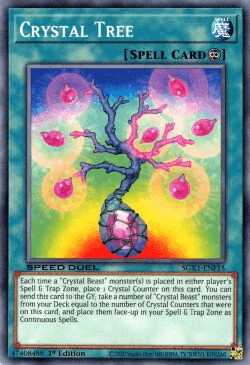 1st Edition, Common, Continuous Spell, Speed Duel GX: Duel Academy Box, Spell Crystal Tree [SGX1-ENF15] Common - Trading Card World