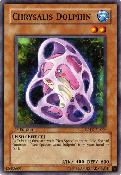 1st Edition, Common, Effect Monster, Fish, Power of the Duelist, Unlimited, Water Chrysalis Dolphin [POTD-EN006] Common - Trading Card World