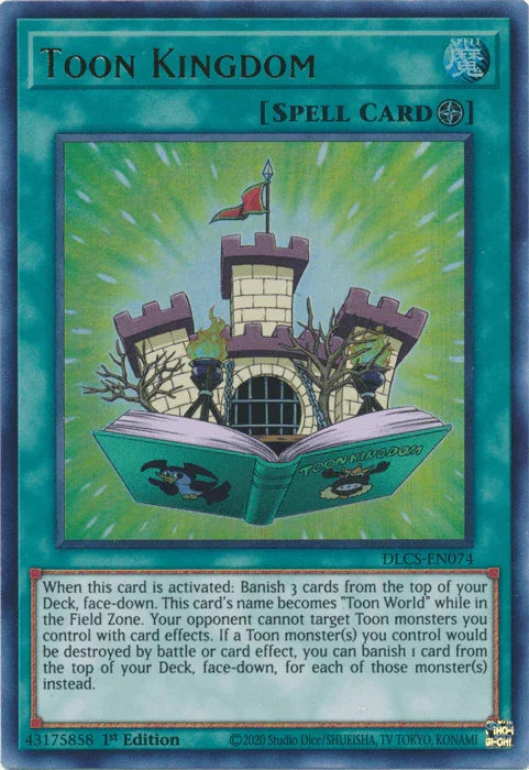 1st Edition, Dragons of Legend: The Complete Series, Field Spell, Spell, Ultra Rare Toon Kingdom [DLCS-EN074] Ultra Rare - Trading Card World