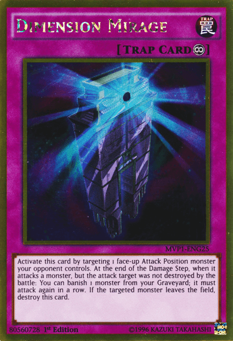1st Edition, Continuous Trap, Gold Rare, The Dark Side of Dimensions Movie Pack: Gold Edition, Trap, Unlimited Dimension Mirage [MVP1-ENG25] Gold Rare - Trading Card World