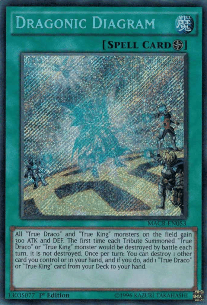1st Edition, Field Spell, Maximum Crisis, Secret Rare, Spell, Unlimited Dragonic Diagram [MACR-EN053] Secret Rare - Trading Card World