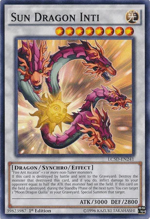 1st Edition, Common, Dragon, Legendary Collection 5D's, Light, Synchro/Effect Monster Sun Dragon Inti [LC5D-EN241] Common - Trading Card World