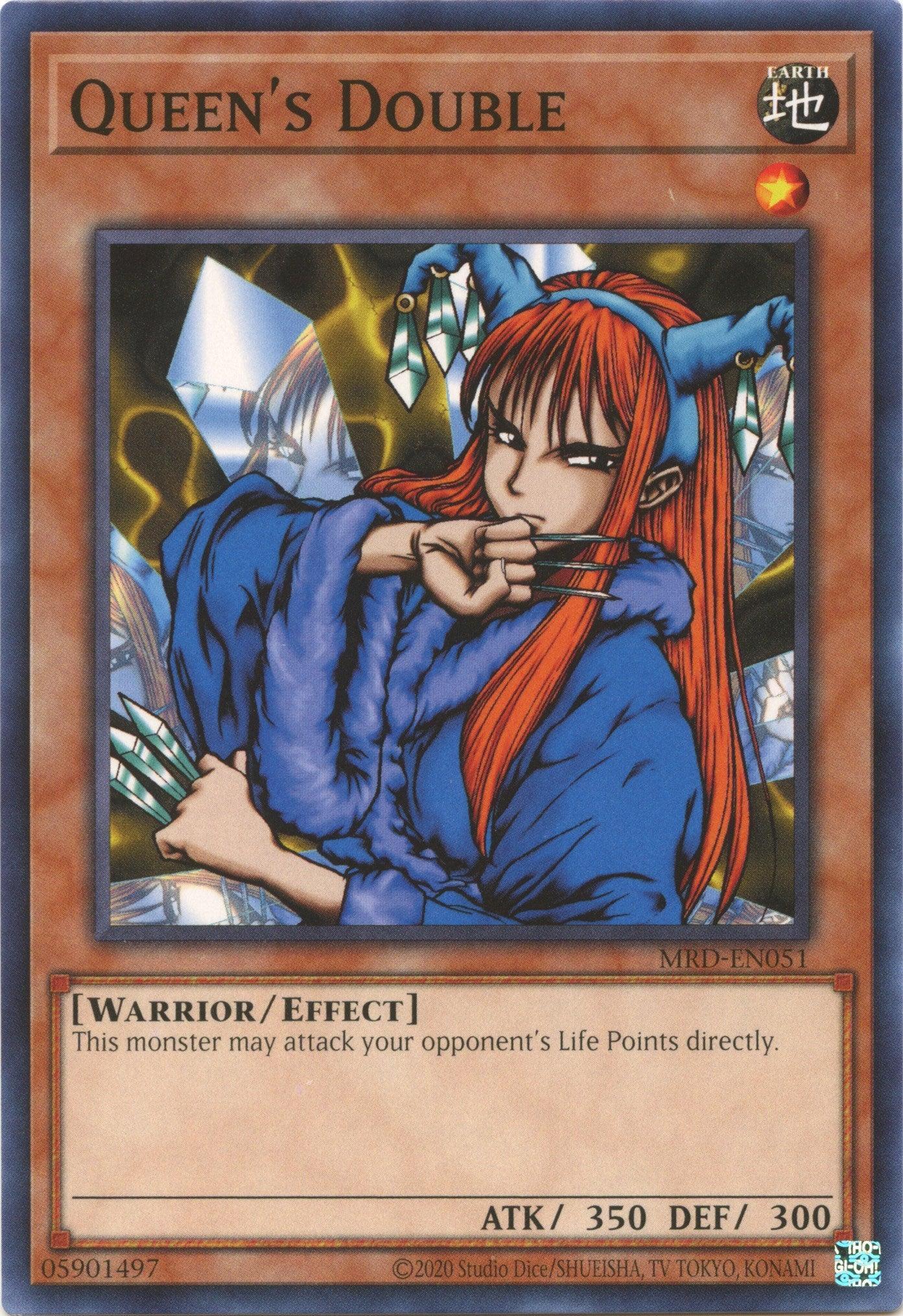 Common, Earth, Effect Monster, Metal Raiders (25th Anniversary Edition), Unlimited, Warrior Queen's Double (25th Anniversary) [MRD-EN051] Common - Trading Card World