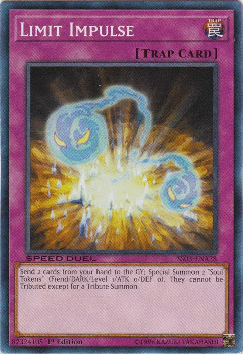 1st Edition, Common, Normal Trap, Speed Duel: Ultimate Predators, Trap Limit Impulse [SS03-ENA28] Common - Trading Card World