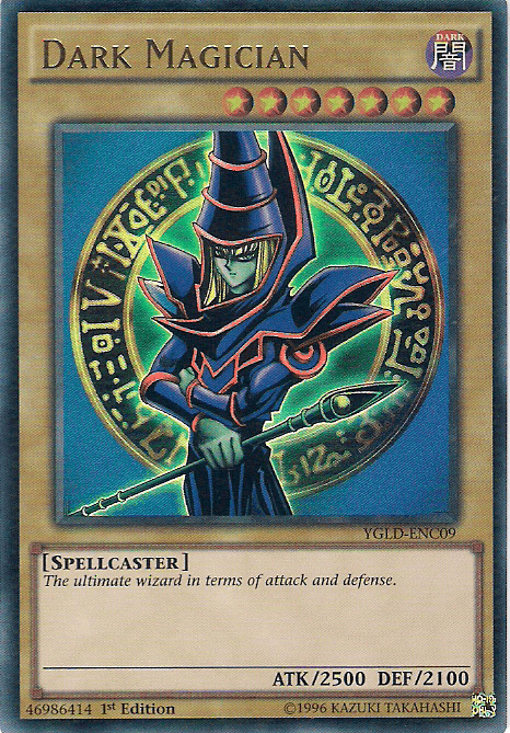 1st Edition, Dark, King of Games: Yugi's Legendary Decks, Normal Monster, Spellcaster, Ultra Rare, Unlimited Dark Magician [YGLD-ENC09] Ultra Rare - Trading Card World