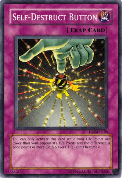 Common, Dark Revelation Volume 2, Normal Trap, Trap, Unlimited Self-Destruct Button [DR2-EN106] Common - Trading Card World