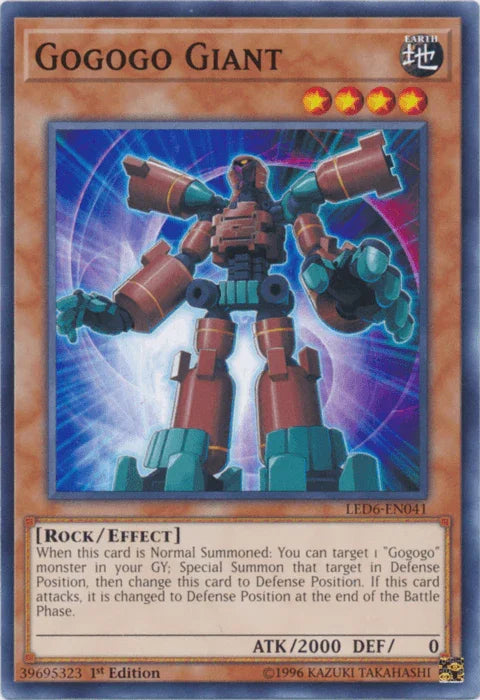 1st Edition, Common, Earth, Effect Monster, Legendary Duelists: Magical Hero, Rock, Unlimited Gogogo Giant [LED6-EN041] Common - Trading Card World