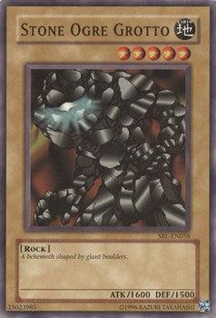 Common, Earth, Normal Monster, Rock, Spell Ruler, Unlimited Stone Ogre Grotto [SRL-EN058] Common - Trading Card World