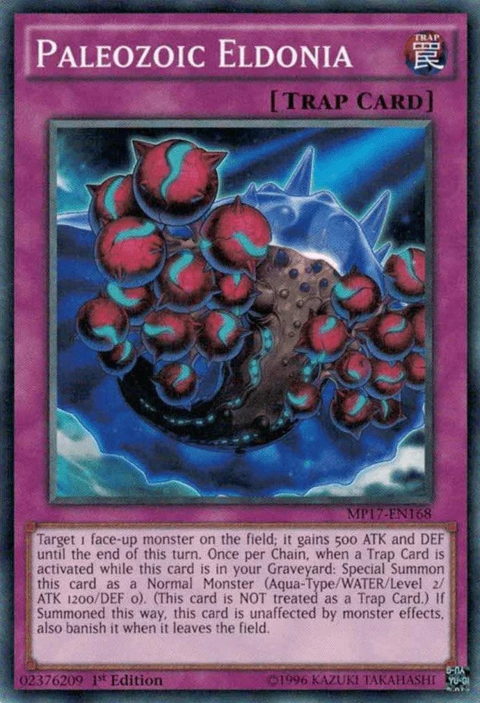 1st Edition, 2017 Mega-Tins Mega Pack, Common, Normal Trap, Trap Paleozoic Eldonia [MP17-EN168] Common - Trading Card World