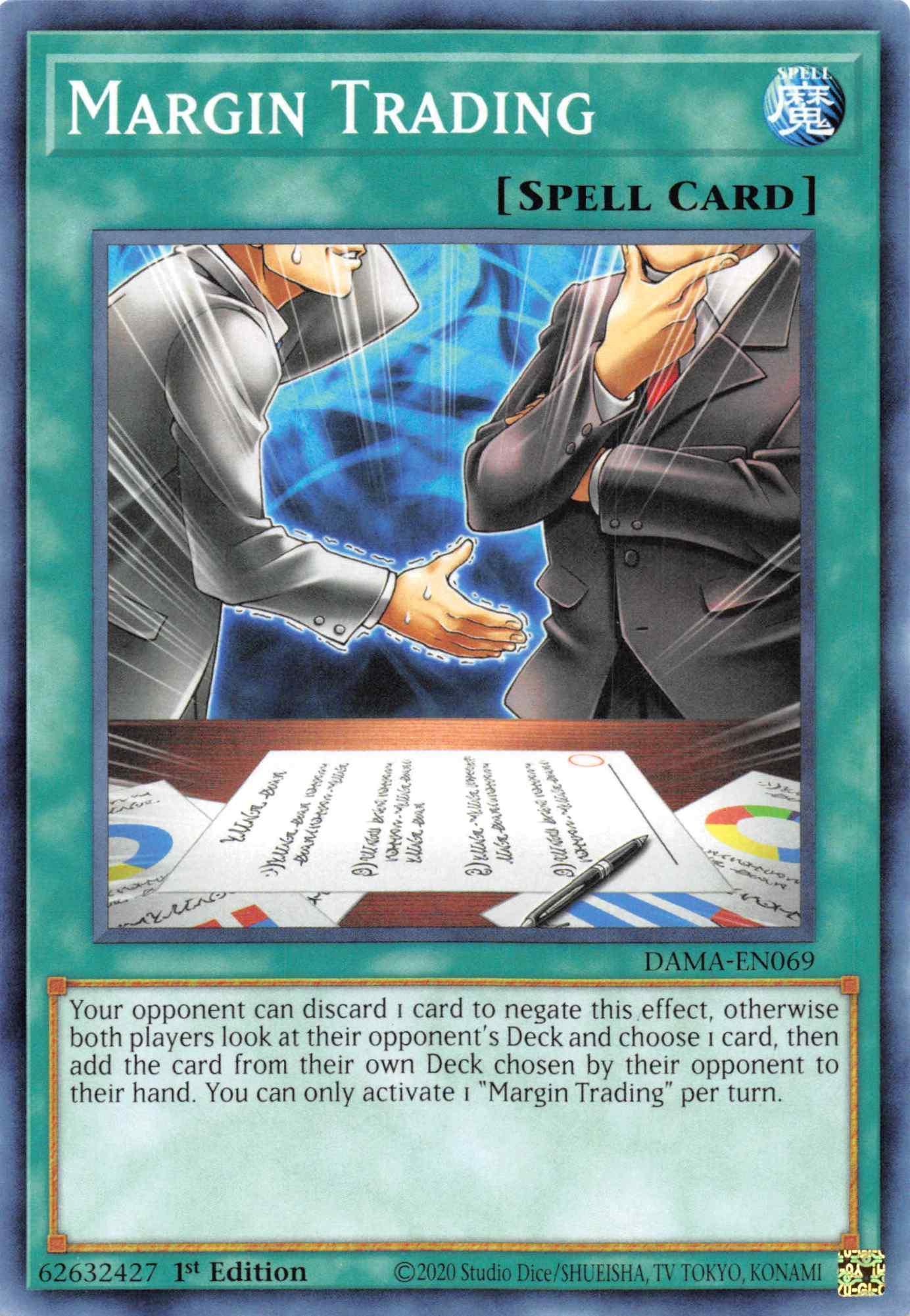 1st Edition, Common, Dawn of Majesty, Normal Spell, Spell Margin Trading [DAMA-EN069] Common - Trading Card World
