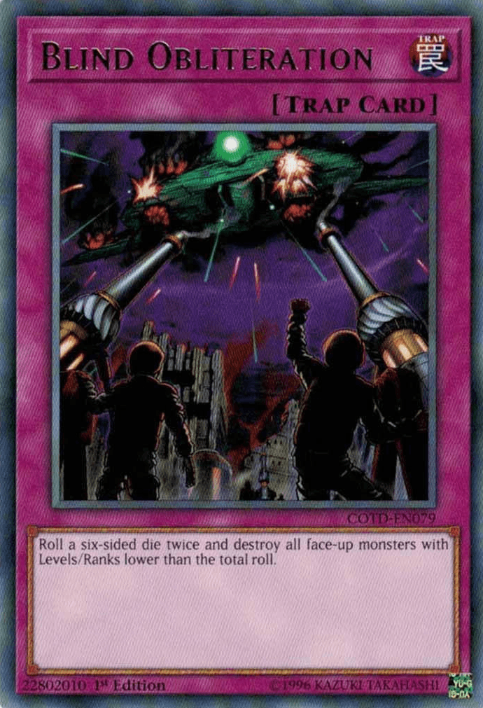1st Edition, Code of the Duelist, Normal Trap, Rare, Trap, Unlimited Blind Obliteration [COTD-EN079] Rare - Trading Card World