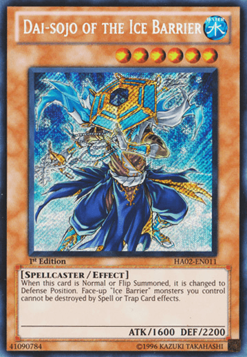 1st Edition, Effect Monster, Hidden Arsenal 2, Secret Rare, Spellcaster, Unlimited, Water Dai-sojo of the Ice Barrier [HA02-EN011] Secret Rare - Trading Card World
