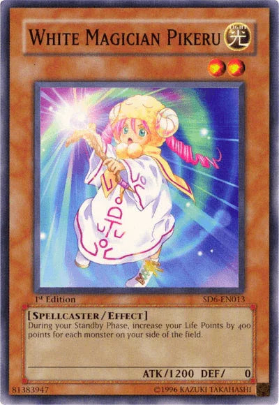 1st Edition, Common, Effect Monster, Light, Spellcaster, Structure Deck: Spellcaster's Judgment, Unlimited White Magician Pikeru [SD6-EN013] Common - Trading Card World