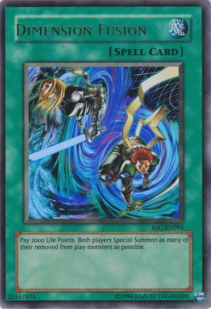 Invasion of Chaos, Normal Spell, Spell, Ultra Rare, Unlimited Dimension Fusion [IOC-EN094] Ultra Rare - Trading Card World