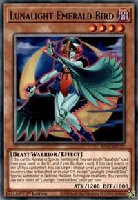1st Edition, Beast-Warrior, Common, Dark, Effect Monster, Legendary Duelists: Season 2 Lunalight Emerald Bird [LDS2-EN127] Common - Trading Card World