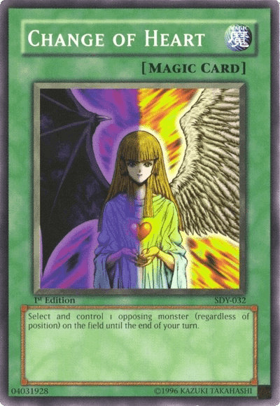 1st Edition, Common, Normal Spell, Spell, Starter Deck: Yugi, Unlimited Change of Heart [SDY-032] Common - Trading Card World