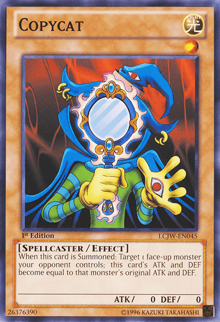 1st Edition, Common, Effect Monster, Legendary Collection 4: Joey's World, Light, Spellcaster Copycat [LCJW-EN045] Common - Trading Card World