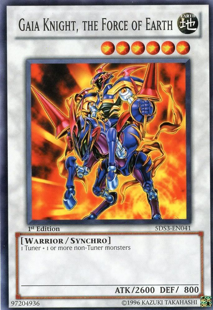 1st Edition, Common, Earth, Starter Deck: Duelist Toolbox, Synchro Monster, Warrior Gaia Knight, the Force of Earth [5DS3-EN041] Common - Trading Card World