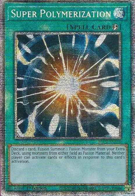 1st Edition, Battles of Legend: Crystal Revenge, Quick-Play Spell, Spell, Starlight Rare Super Polymerization [BLCR-EN100] Starlight Rare - Trading Card World