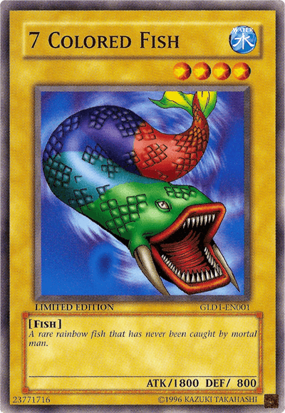 Common, Fish, Gold Series 2008, Limited, Normal Monster, Water 7 Colored Fish [GLD1-EN001] Common - Trading Card World