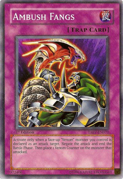 1st Edition, Common, Normal Trap, Tactical Evolution, Trap, Unlimited Ambush Fangs [TAEV-EN070] Common - Trading Card World