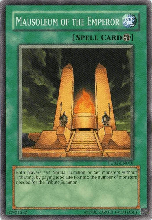 Common, Field Spell, Spell, Turbo Pack: Booster Two, Unlimited Mausoleum of the Emperor [TU02-EN018] Common - Trading Card World
