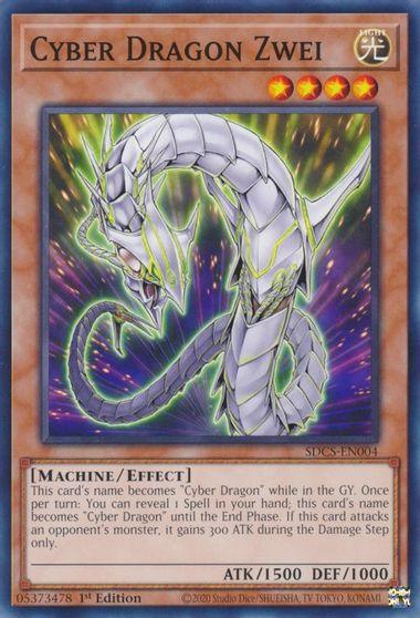 1st Edition, Common, Cyber Strike, Effect Monster, Light, Machine, Unlimited Cyber Dragon Zwei [SDCS-EN004] Common - Trading Card World