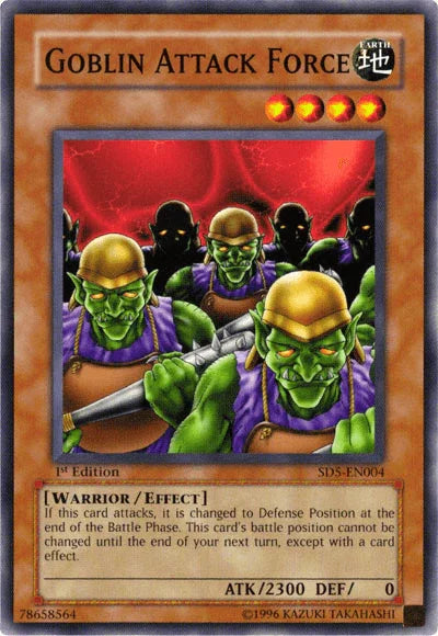 1st Edition, Common, Earth, Effect Monster, Structure Deck: Warrior's Triumph, Warrior Goblin Attack Force [SD5-EN004] Common - Trading Card World