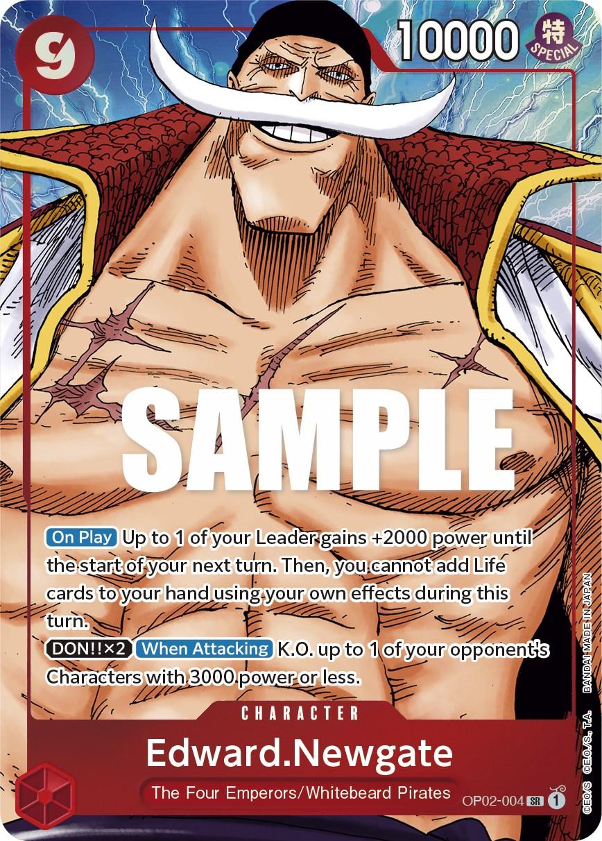 Character, Paramount War, Super Rare, The Four Emperors, Whitebeard Pirates Edward.Newgate (Alternate Art) [Paramount War] - Trading Card World