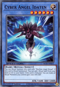 1st Edition, Common, Fairy, Light, Ritual/Effect Monster, Speed Duel GX: Duel Academy Box Cyber Angel Idaten [SGX1-ENE11] Common - Trading Card World