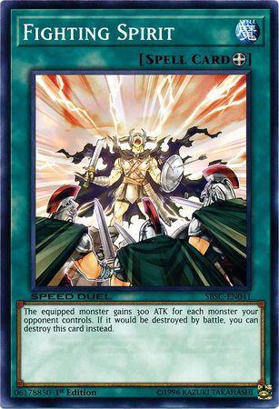 1st Edition, Common, Equip Spell, Speed Duel: Scars of Battle, Spell Fighting Spirit [SBSC-EN041] Common - Trading Card World