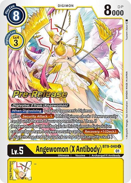 Archangel/X Antibody, BT9-040, Digimon, Ultimate, Uncommon, Vaccine, X Record Pre-Release Promos, Yellow Angewomon (X Antibody) [BT9-040] [X Record Pre-Release Promos] - Trading Card World