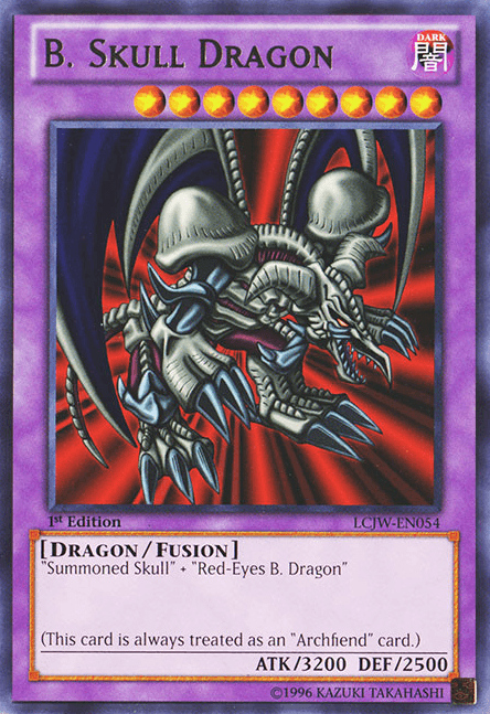 1st Edition, Dark, Dragon, Fusion Monster, Legendary Collection 4: Joey's World, Rare B. Skull Dragon [LCJW-EN054] Rare - Trading Card World