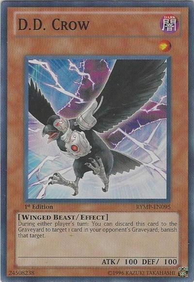 1st Edition, Dark, Effect Monster, Ra Yellow Mega Pack, Super Rare, Unlimited, Winged Beast D.D. Crow [RYMP-EN095] Super Rare - Trading Card World