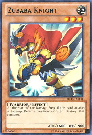 Duelist League Promo, Earth, Effect Monster, Rare, Unlimited, Warrior Zubaba Knight (Green) [DL15-EN008] Rare - Trading Card World