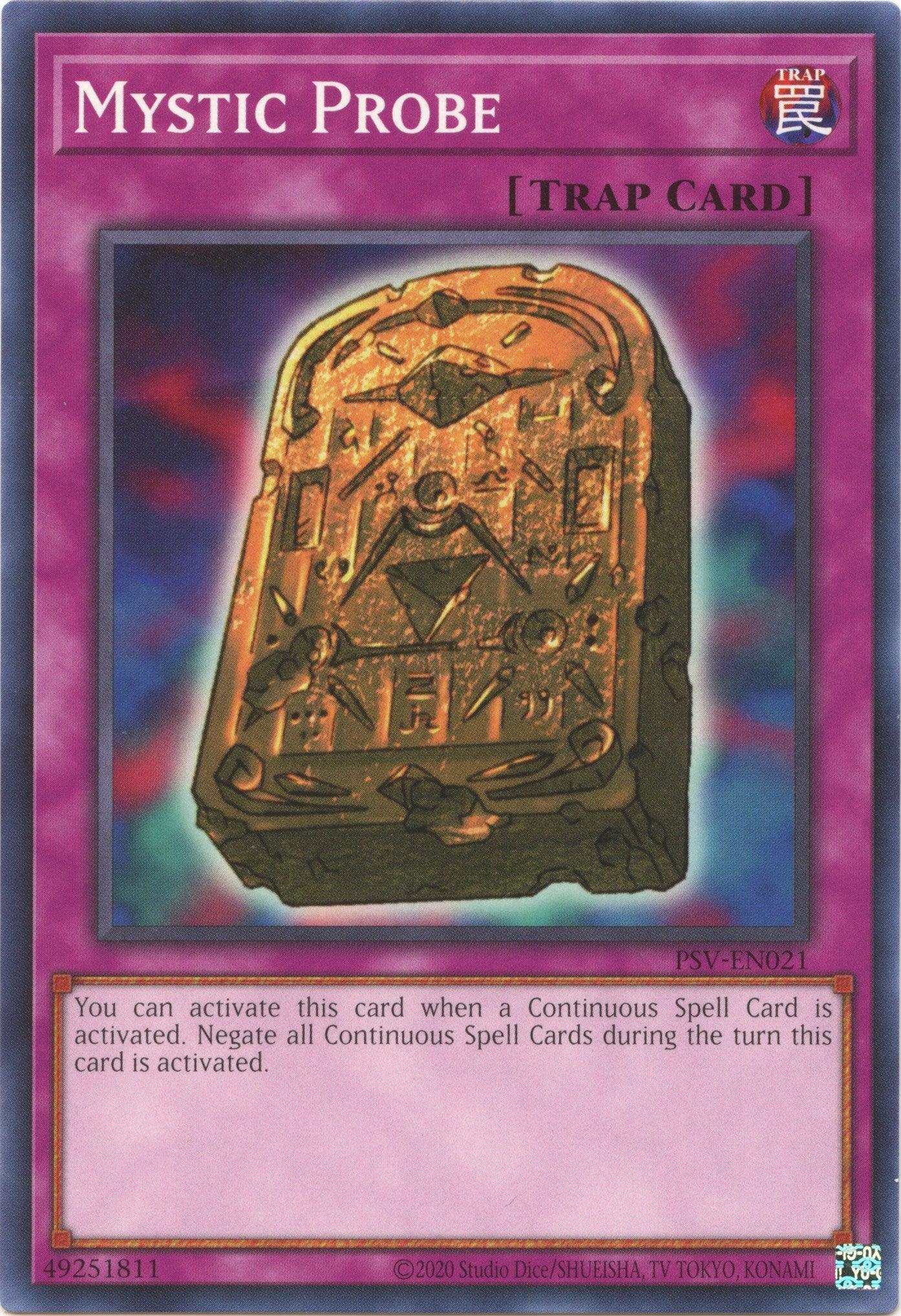 Common, Normal Trap, Pharaoh's Servant (25th Anniversary Edition), Trap, Unlimited Mystic Probe (25th Anniversary) [PSV-EN021] Common - Trading Card World