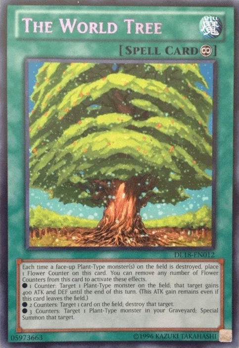 Continuous Spell, Duelist League Promo, Rare, Spell, Unlimited The World Tree (Purple) [DL18-EN012] Rare - Trading Card World