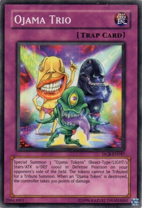 Common, Dark Crisis, Normal Trap, Trap, Unlimited Ojama Trio [DCR-EN047] Common - Trading Card World