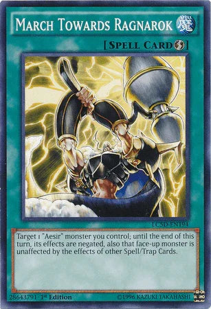 1st Edition, Common, Legendary Collection 5D's, Quick Play Spell, Spell March Towards Ragnarok [LC5D-EN194] Common - Trading Card World