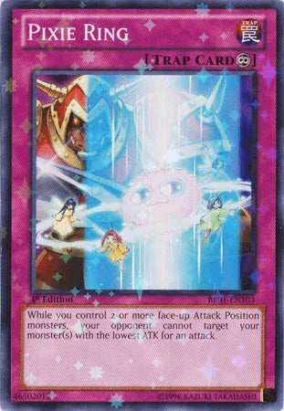 1st Edition, Battle Pack: Epic Dawn, Continuous Trap, Starfoil Rare, Trap, Unlimited Pixie Ring [BP01-EN103] Starfoil Rare - Trading Card World