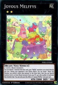 1st Edition, Beast, Earth, Phantom Rage, Super Rare, Xyz/Effect Monster Joyous Melffys [PHRA-EN044] Super Rare - Trading Card World