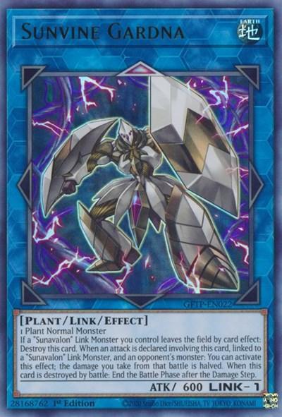 1st Edition, Earth, Ghosts from the Past, Link/Effect Monster, Plant, Ultra Rare Sunvine Gardna [GFTP-EN022] Ultra Rare - Trading Card World