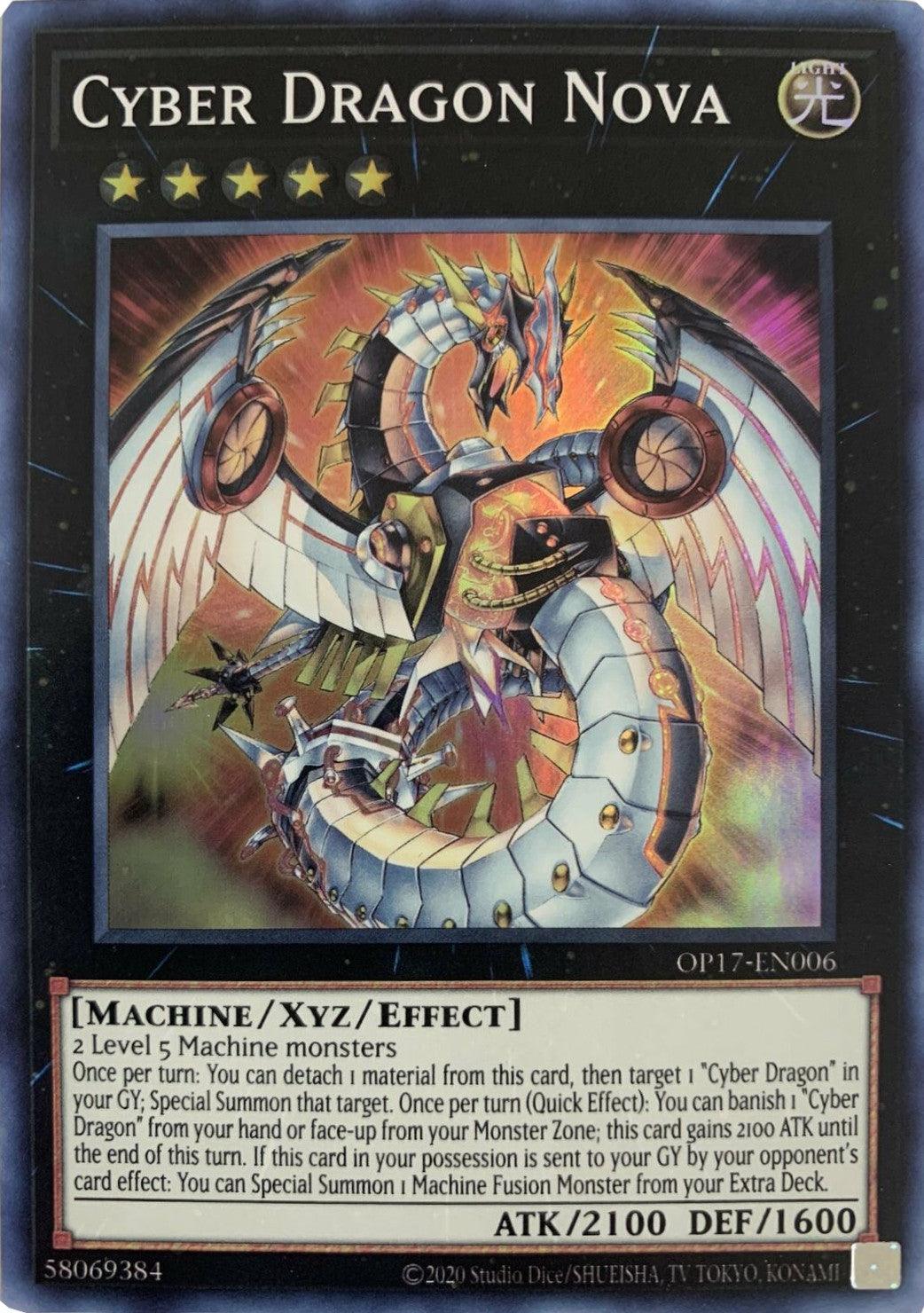 Light, Machine, OTS Tournament Pack 17, Super Rare, Unlimited, Xyz/Effect Monster Cyber Dragon Nova [OP17-EN006] Super Rare - Trading Card World