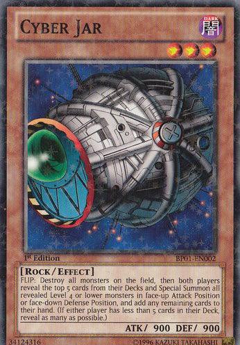 1st Edition, Battle Pack: Epic Dawn, Dark, Effect Monster, Rock, Starfoil Rare, Unlimited Cyber Jar [BP01-EN002] Starfoil Rare - Trading Card World