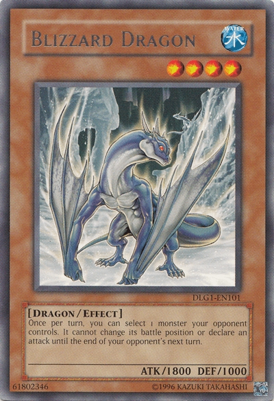Dark Legends, Dragon, Effect Monster, Rare, Unlimited, Water Blizzard Dragon [DLG1-EN101] Rare - Trading Card World