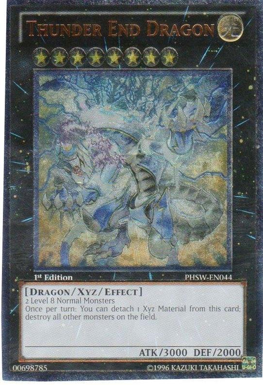 1st Edition, Dragon, Light, Photon Shockwave, Ultimate Rare, Unlimited, Xyz/Effect Monster Thunder End Dragon [PHSW-EN044] Ultimate Rare - Trading Card World