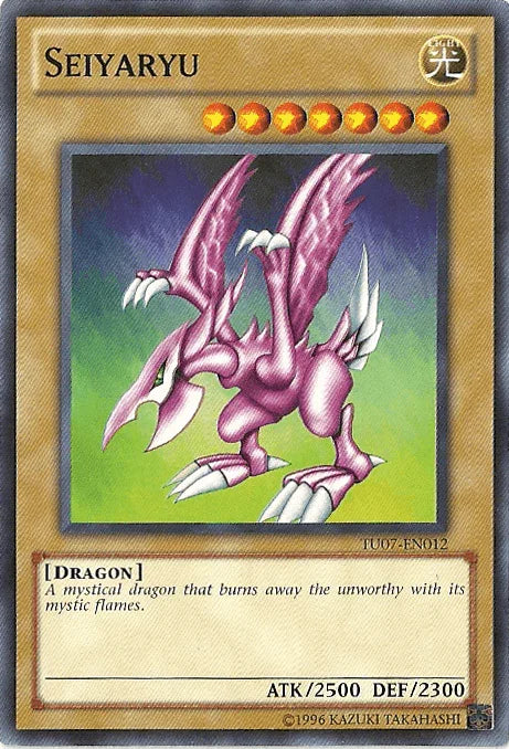 Common, Dragon, Light, Normal Monster, Turbo Pack: Booster Seven, Unlimited Seiyaryu [TU07-EN012] Common - Trading Card World