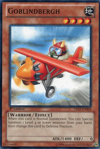 1st Edition, Common, Earth, Effect Monster, Starter Deck: Xyz Symphony, Warrior Goblindbergh [YS12-EN008] Common - Trading Card World
