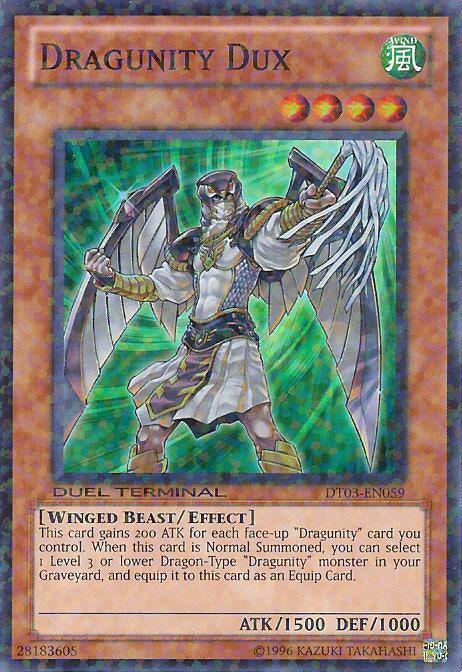 Duel Terminal 3, Effect Monster, Limited, Super Rare, Wind, Winged Beast Dragunity Dux [DT03-EN059] Super Rare - Trading Card World