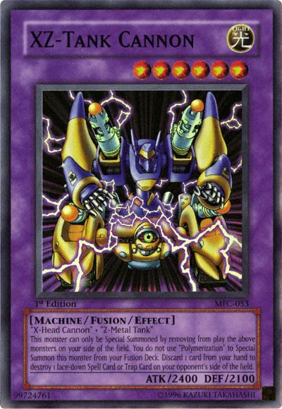1st Edition, Fusion/Effect Monster, Light, Machine, Magician's Force, Super Rare, Unlimited XZ-Tank Cannon [MFC-053] Super Rare - Trading Card World